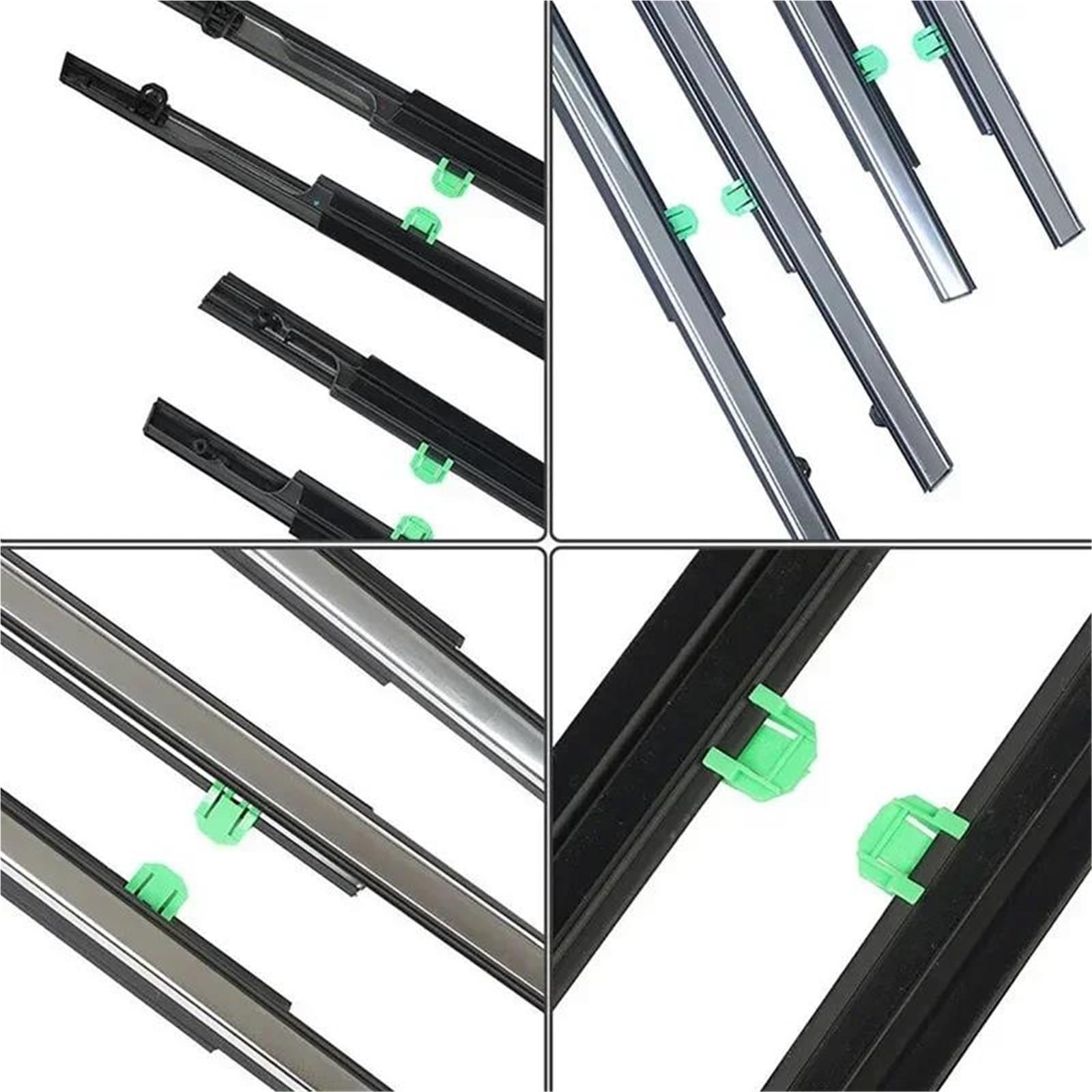Striscia Tenuta Portiera 4 Pezzi/set Guarnizioni Auto Strisce Tenuta Decorative Impermeabili Vetri E Finestrini Per CRV 2002-2022 Guarnizioni(2012-2016)
