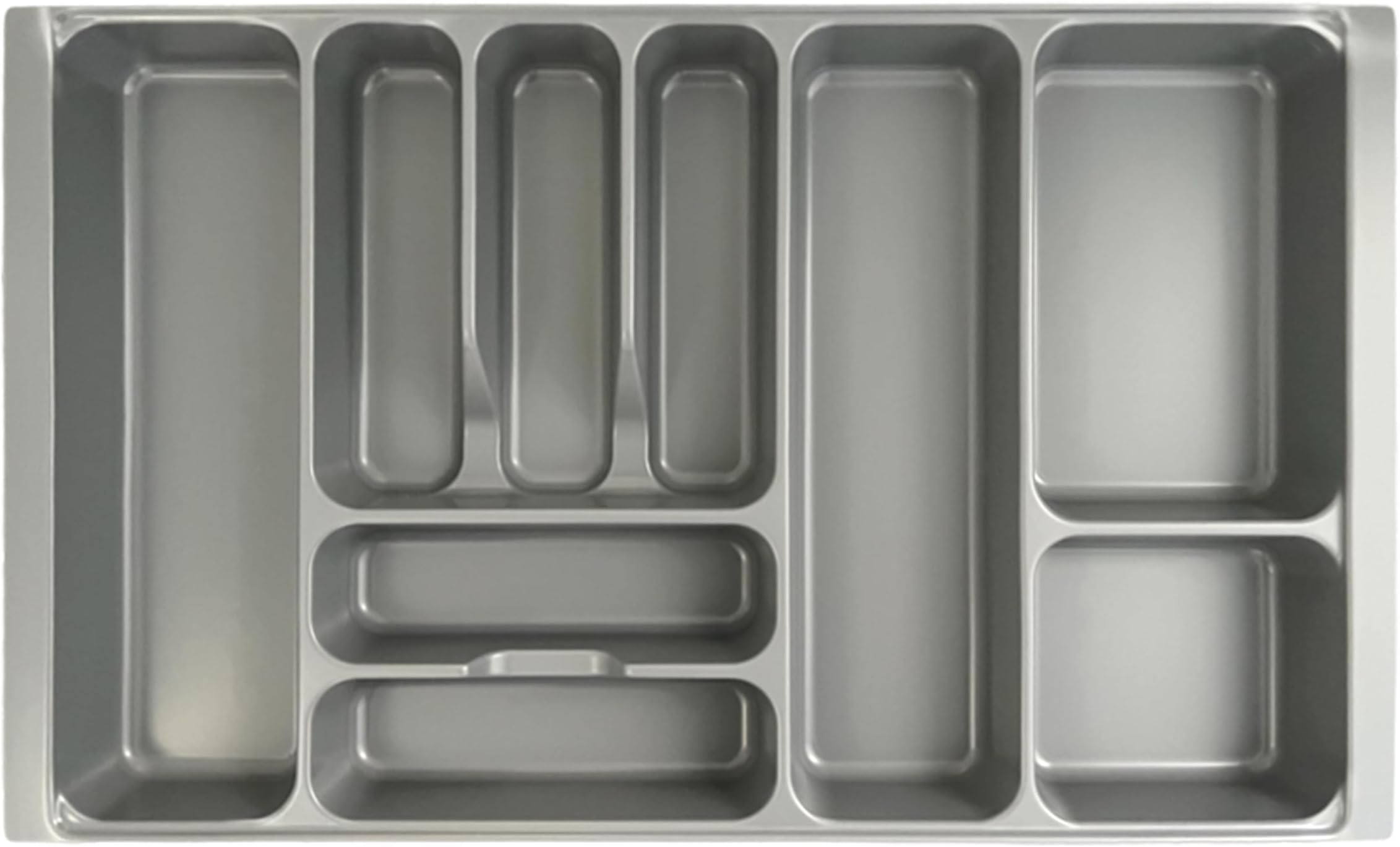 REHUK Plastic Cutlery Drawer Organiser Tray Insert for Kitchen Drawers