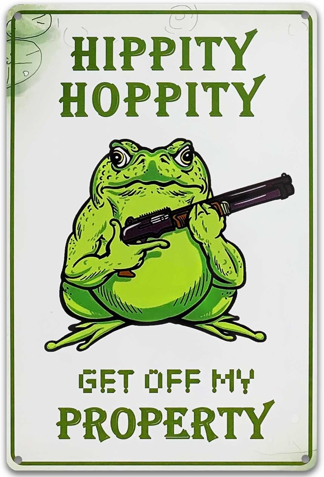 Funny Meme Posters Frog Room Decor Hippity Hoppity Get Of My Property