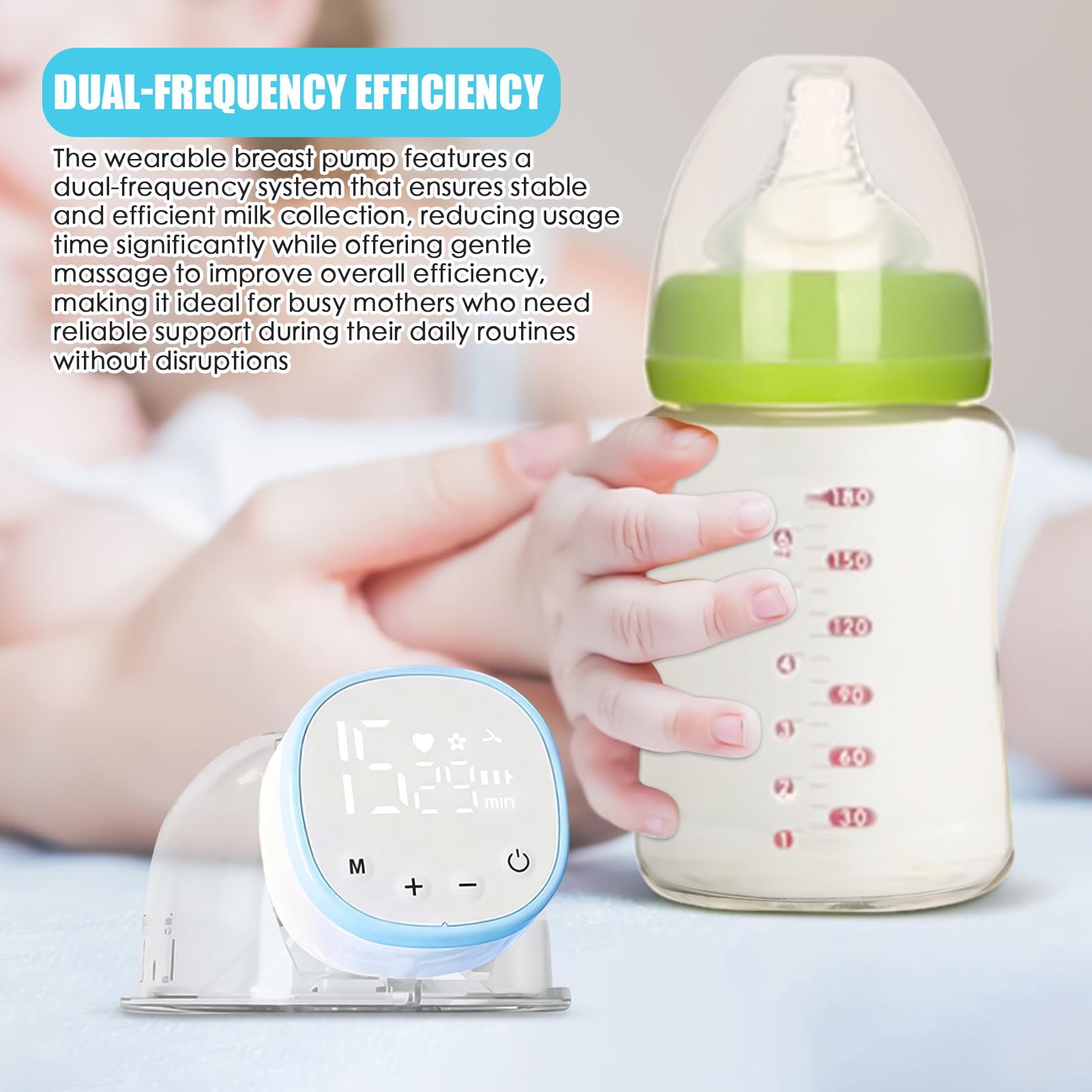 Pompe à Lait Mains Libres Tire-Lait Électrique pour Allaitement du Bébé