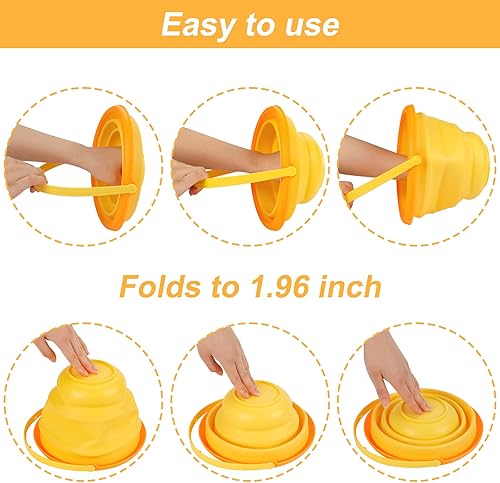 Miniatura 9 de Juego de juguetes de arena de playa para niños, plegable de silicona, cubo de playa, juguetes de viaje para la playa para el verano, campamento al