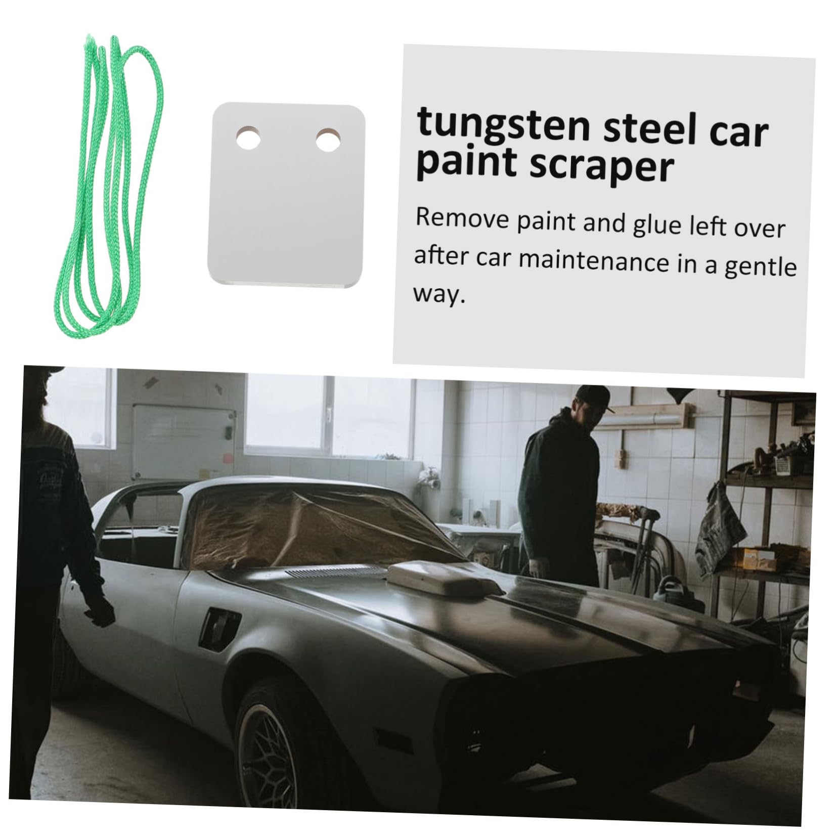 STOBAZA Raspador De Pintura Colgado De Tungsteno Para Coche Profesional Duradero y Resistente Limpieza Sin Rayas Para Reparación y Pulido De Pintura Exterior Interior