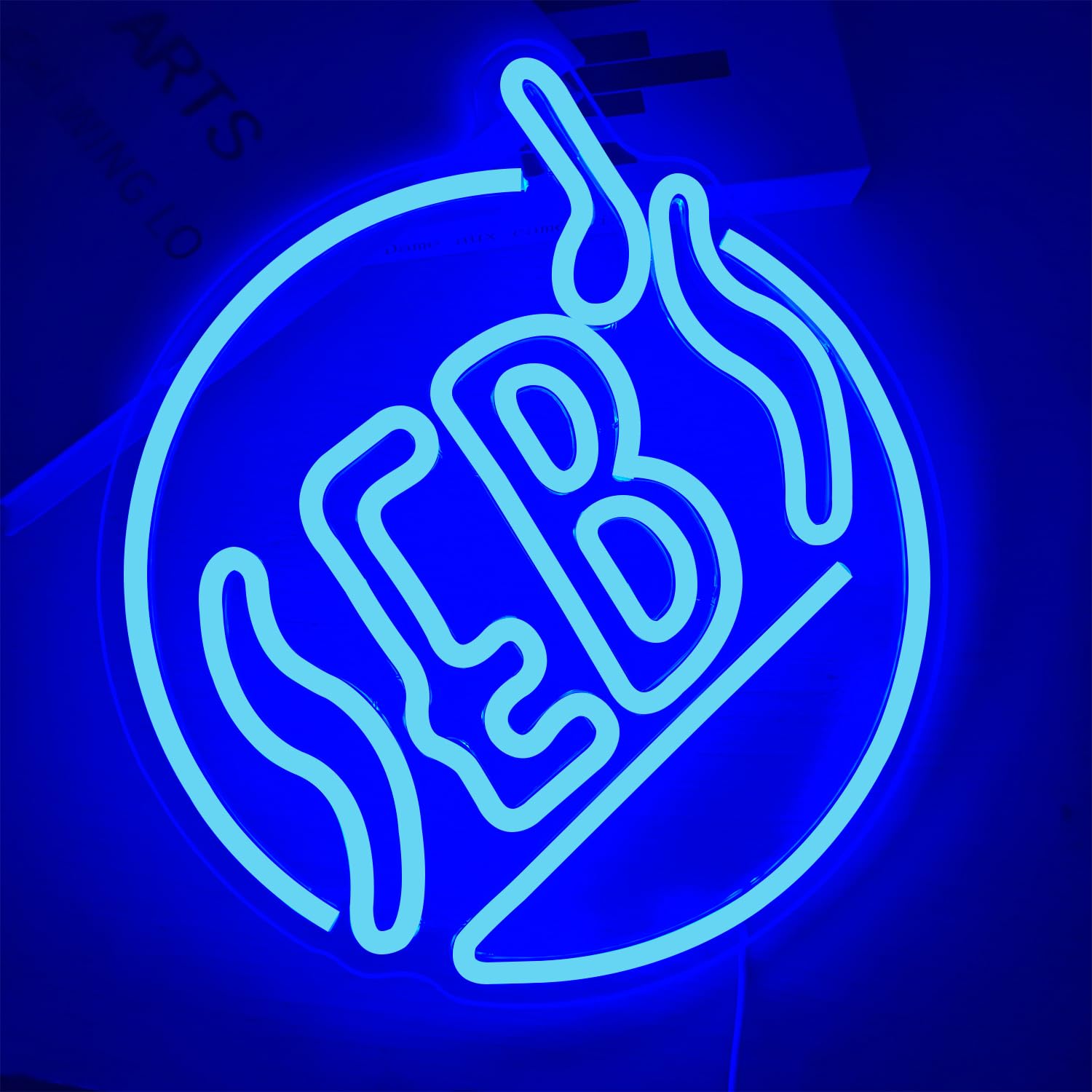 Sebs - Insegna al neon per parete a tema musicale, insegna a LED classica per camera da letto, jazz, pub, blu, decorazione da parete, regalo di Natale per gli amanti del cinema, musica e bar