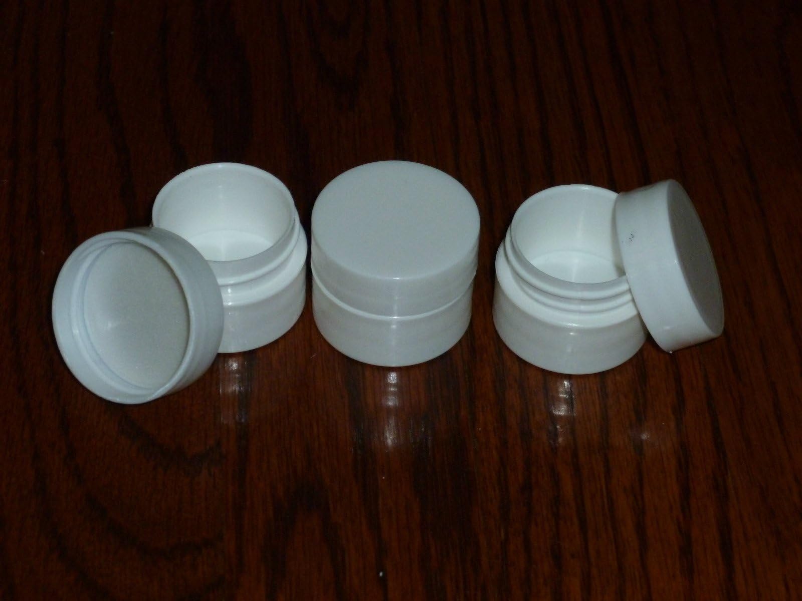 50 New Empty .25 oz (7ml) 1/4 oz White Lip Balm Carmex Cosmetic Cream Jars containers