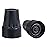 Walking Cane Tips 3/4 Inch Heavy Duty Black Cane Rubber Tips Replacement, 2Pack