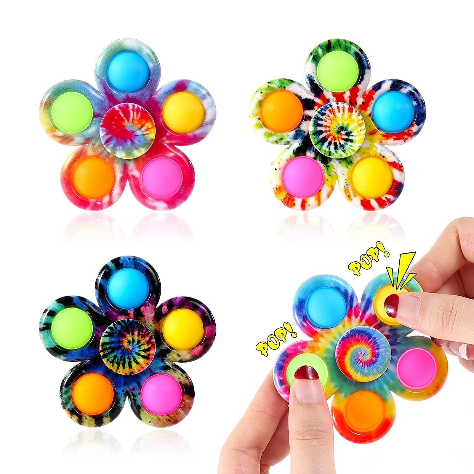 Effacera Pop Fidget Spinner 4-Pack