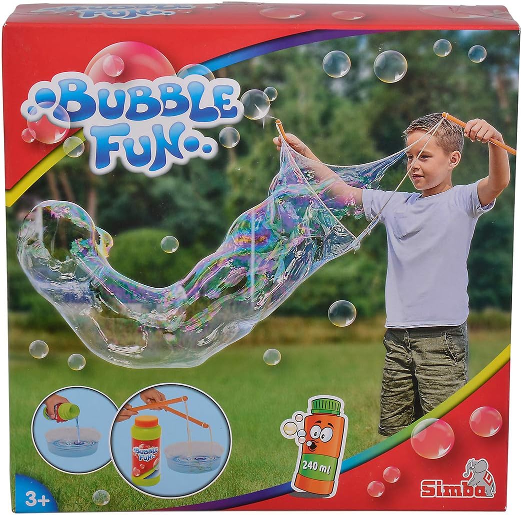BUBBLE FUN — устройство для создания гигантских пузырей с жидкостью для мыльных пузырей, объём 240 мл, для детей от 3 лет