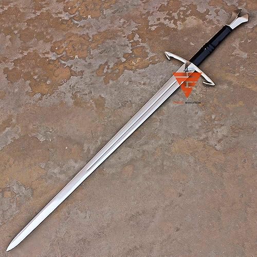 Miniatura 3 de La espada medieval de la muerte negra viene con funda de cuero