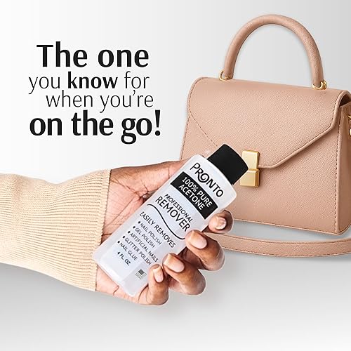 Miniatura 27 de Pronto - Acetona 100 % pura, removedor de esmalte de uñas rápido y profesional, para uñas naturales, gel, acrílicas, esculpidas (8 onzas líquidas)