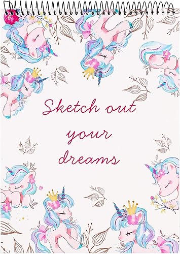 Cuaderno de bocetos para niños, libro de bocetos Unicron y papel de arte para niñas y artistas para dibujar y dibujar o garabatear, 8.5 x 11 disponible en Yaxa Peru