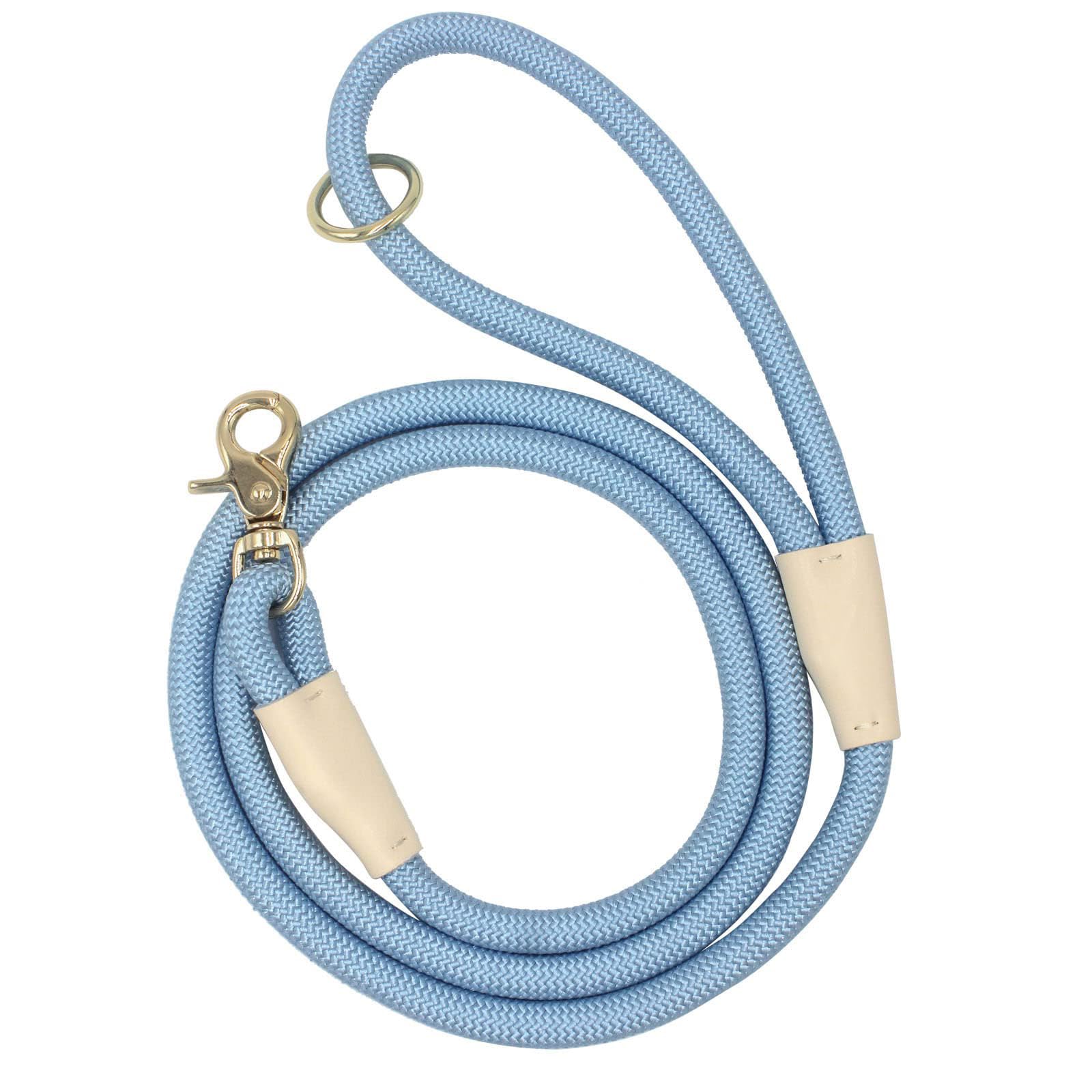 5FT Strong Nylon Braided Dog Rope Leash, Dog Walking Lead, Dog Leash for Training Small Medium Large Dogs (Blue, 5FTx10MM)