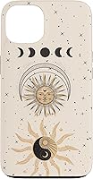 Vista 7 de Mystical Tarot Card Aesthetic Sun Moon Phases Yin Yang Space Case for iPhone 17