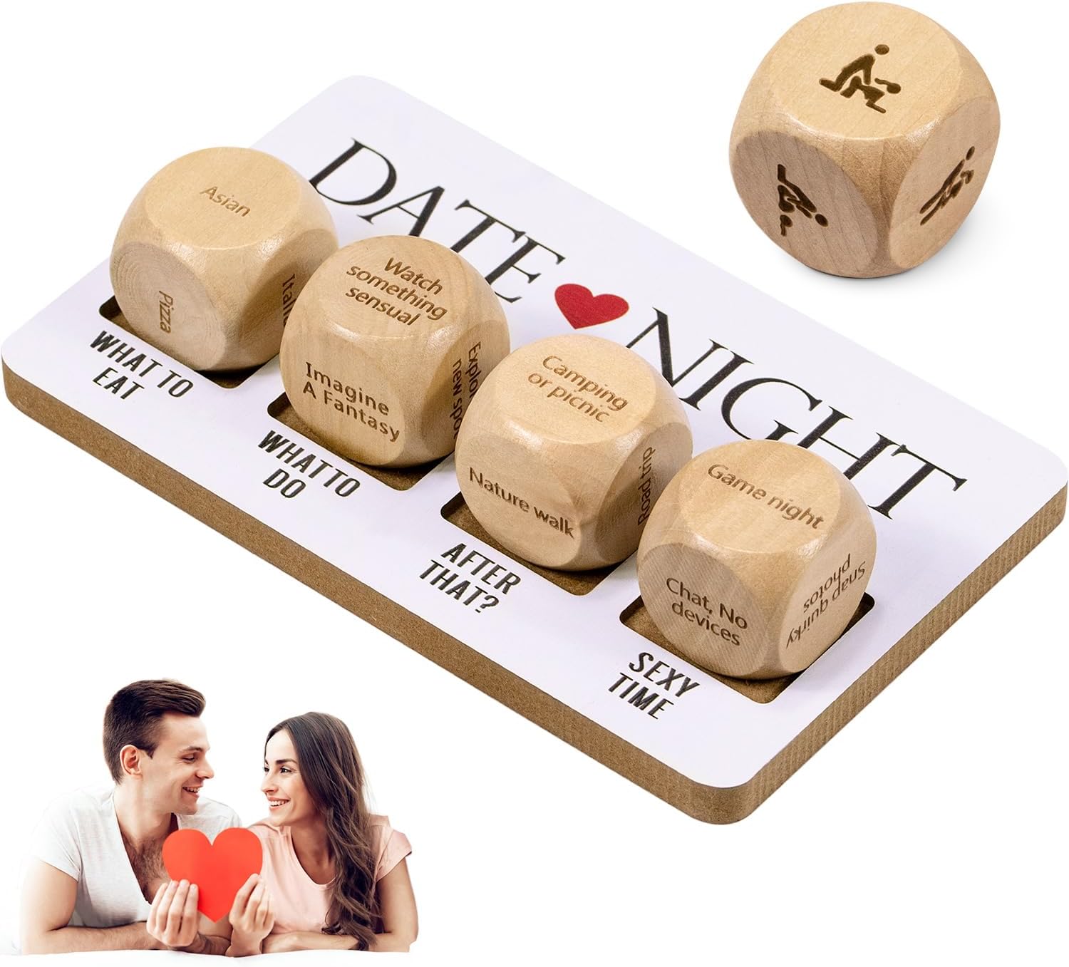 Metaroki Date Night Dice Game, Decision Dice Gift for