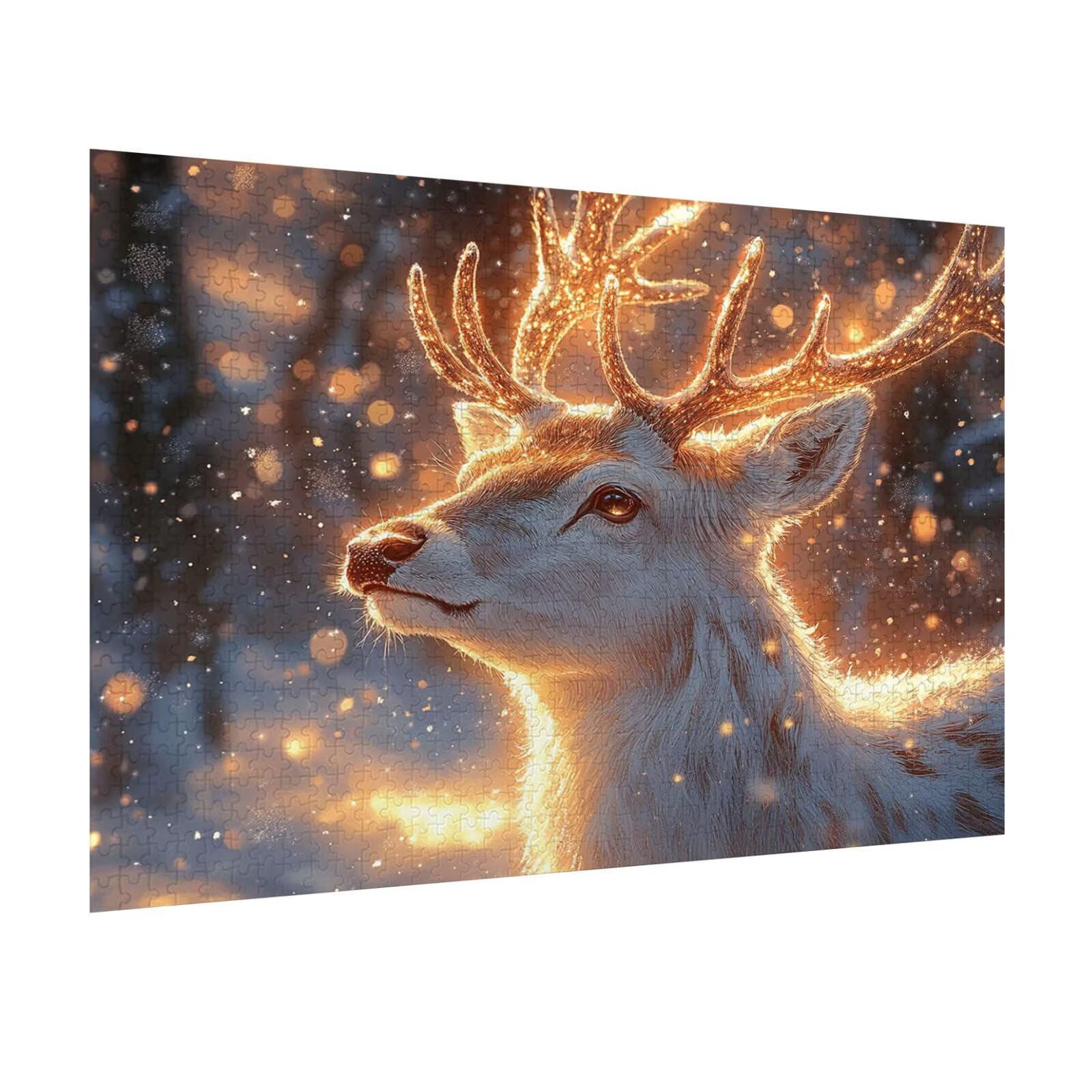 Puzzle 5000 Teile für Erwachsene, 3D Puzzle Traum Holzpuzzles, n-571 | Puzzlematte Hirsch, Heimunterhaltung, Entspannung Meditationspuzzle, Impossible Klassische Jigsaw Puzzles, Home Decoration