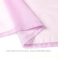 Vista 16 de JUSPURBET 2 cortinas traslúcidas para ventana, panel de cortina semitransparente sólido de lujo para sala de estar, dormitorio al aire libre, 59 x