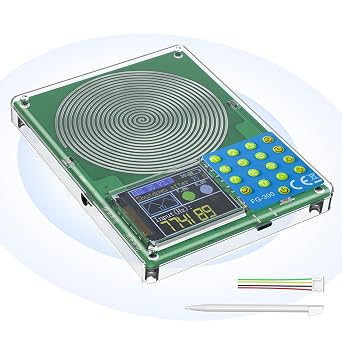 Riiai Frequency Generator Schumann Wave Generator for Healing, 0.001Hz200kHz Portable Signal Generator with Rechargeable Battery, Color Screen, Multiple Waveforms for Sleep Aid, Mood Relief