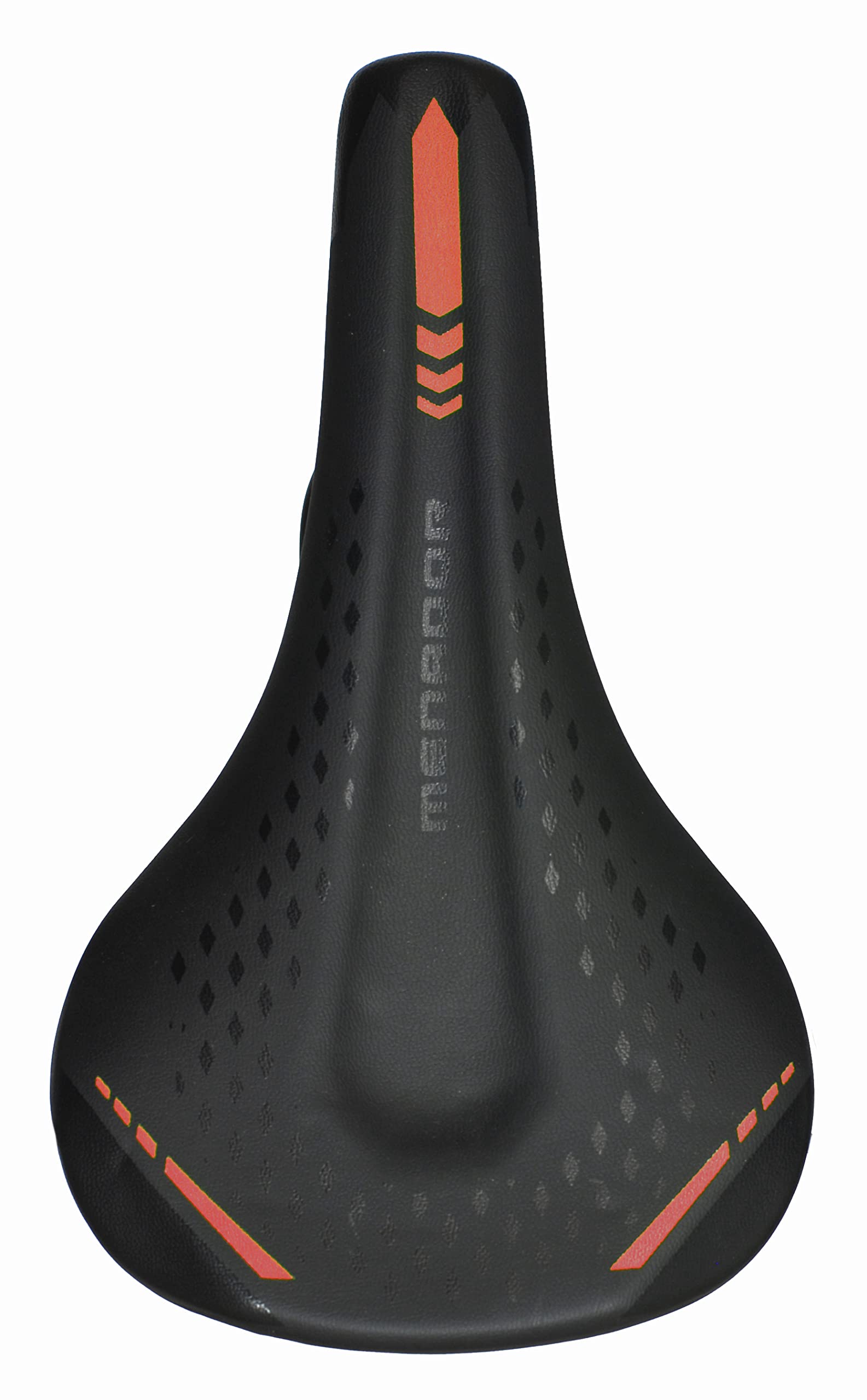 Sella Montegrappa da Bici per Uso E-MTB-GRAVEL Menador 3400, in Memory Foam Nero/Arancione