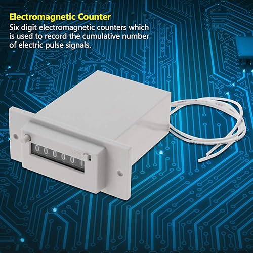 Miniatura 4 de Contador de pulso electromagnético industrial de 6 dígitos para maquinaria textil química