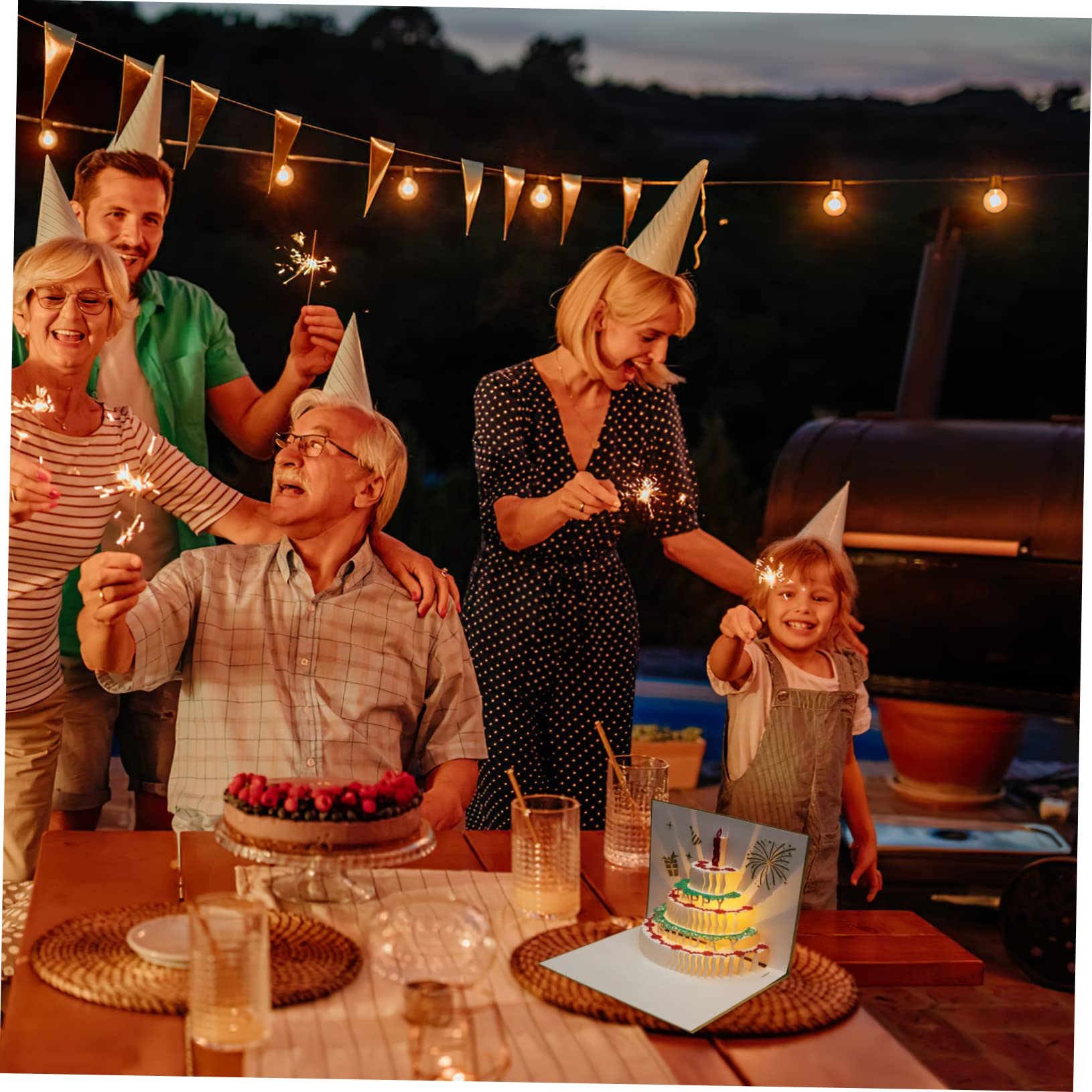 Abaodam 3stücke Geburtstagskarte Mit Musik Und Licht Kreative Glückwunschkarte Für Besondere Anlässe Handmade Geburtstagsgeschenk Für Freunde Und Familie Stilvolles Design Aus