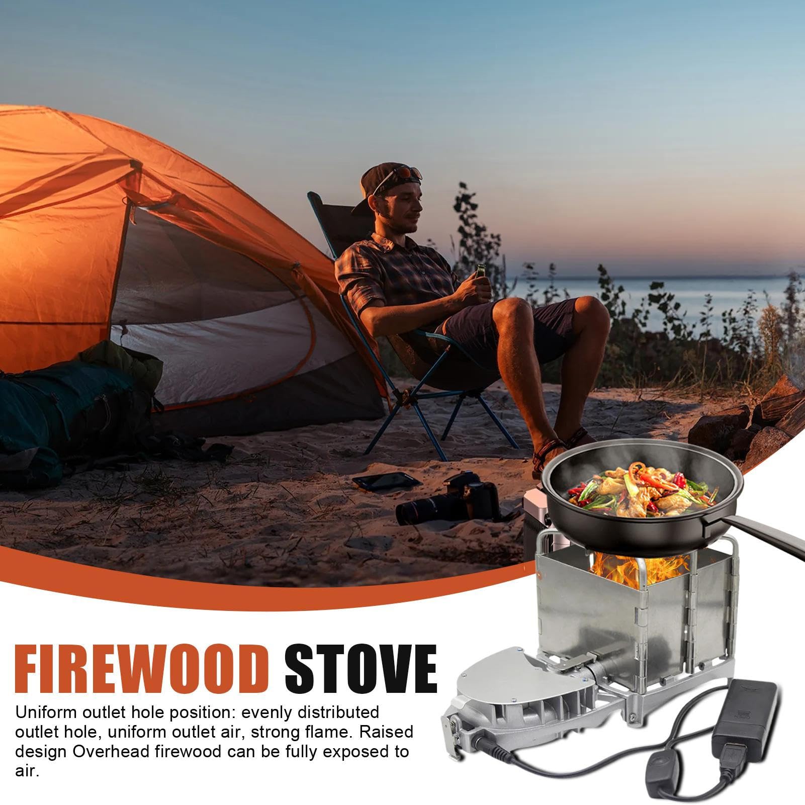 Poêle À Bois Cuisinière Portable Pliable