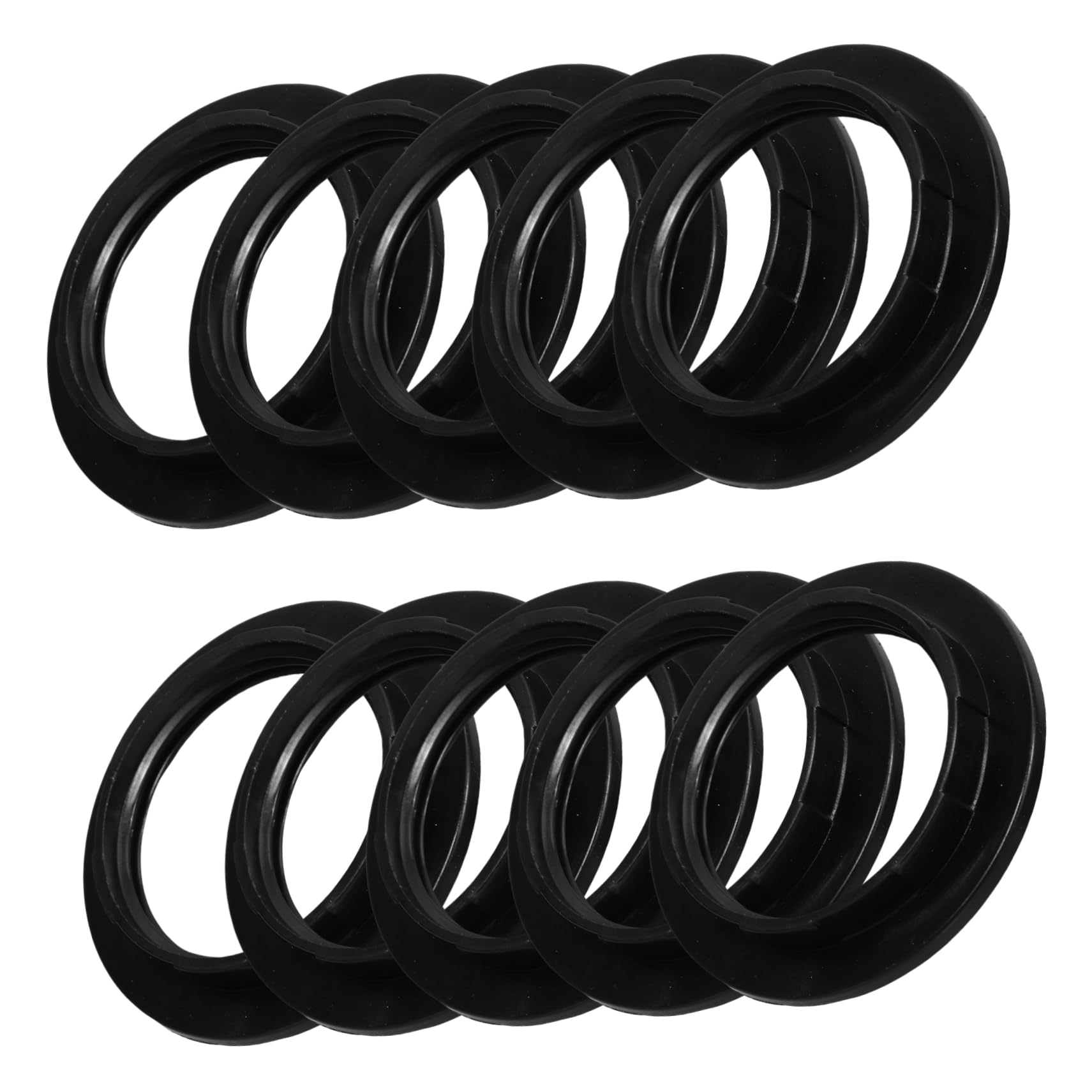 KONTONTY Lamp Parts Replacement Light Socket Shade Rings Threaded Socket Ring for E27 Versatile for Lighting Fixtures