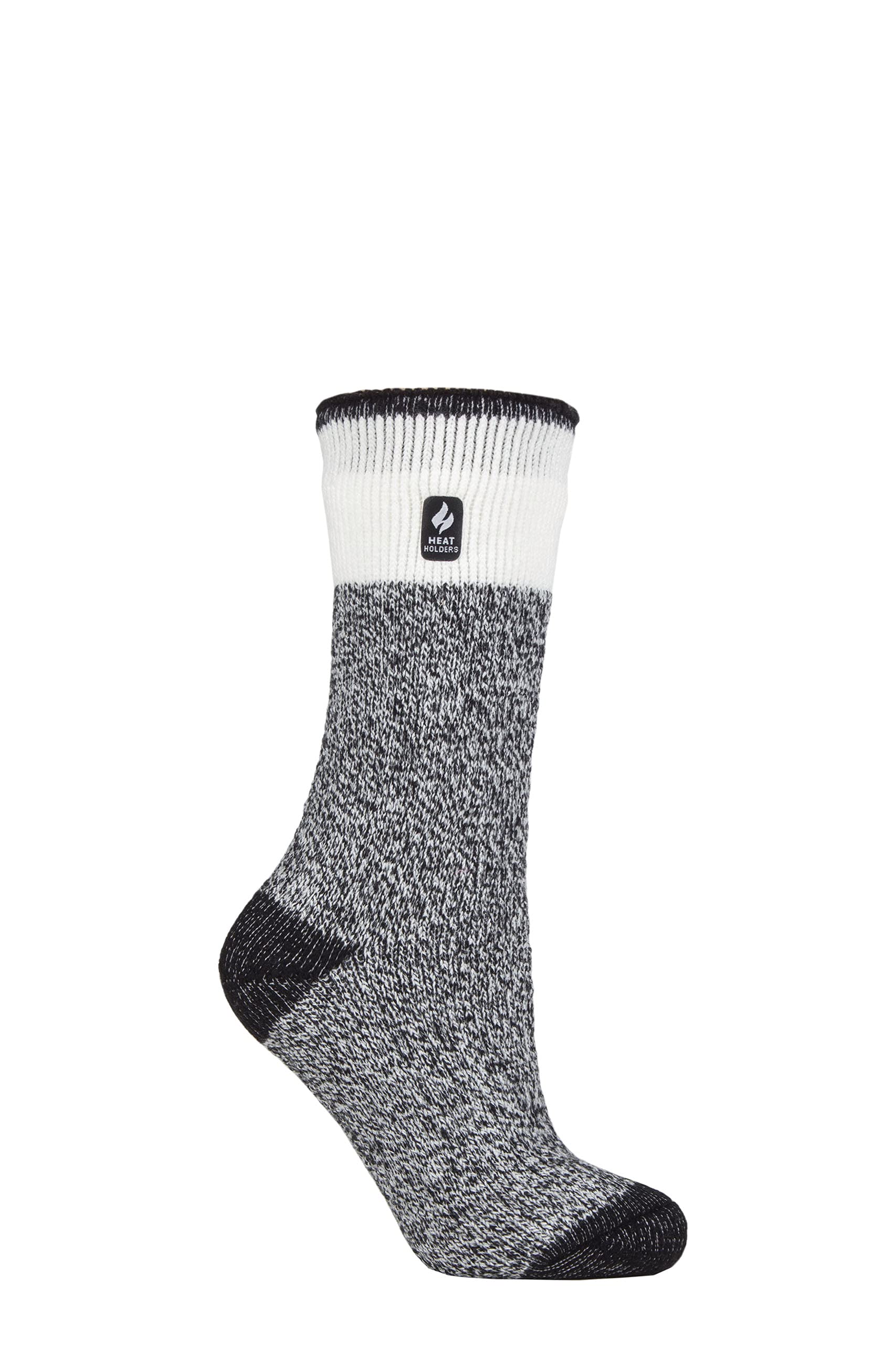 Ladies Original Abstract Dimension Twist Socks - Grey & Purple