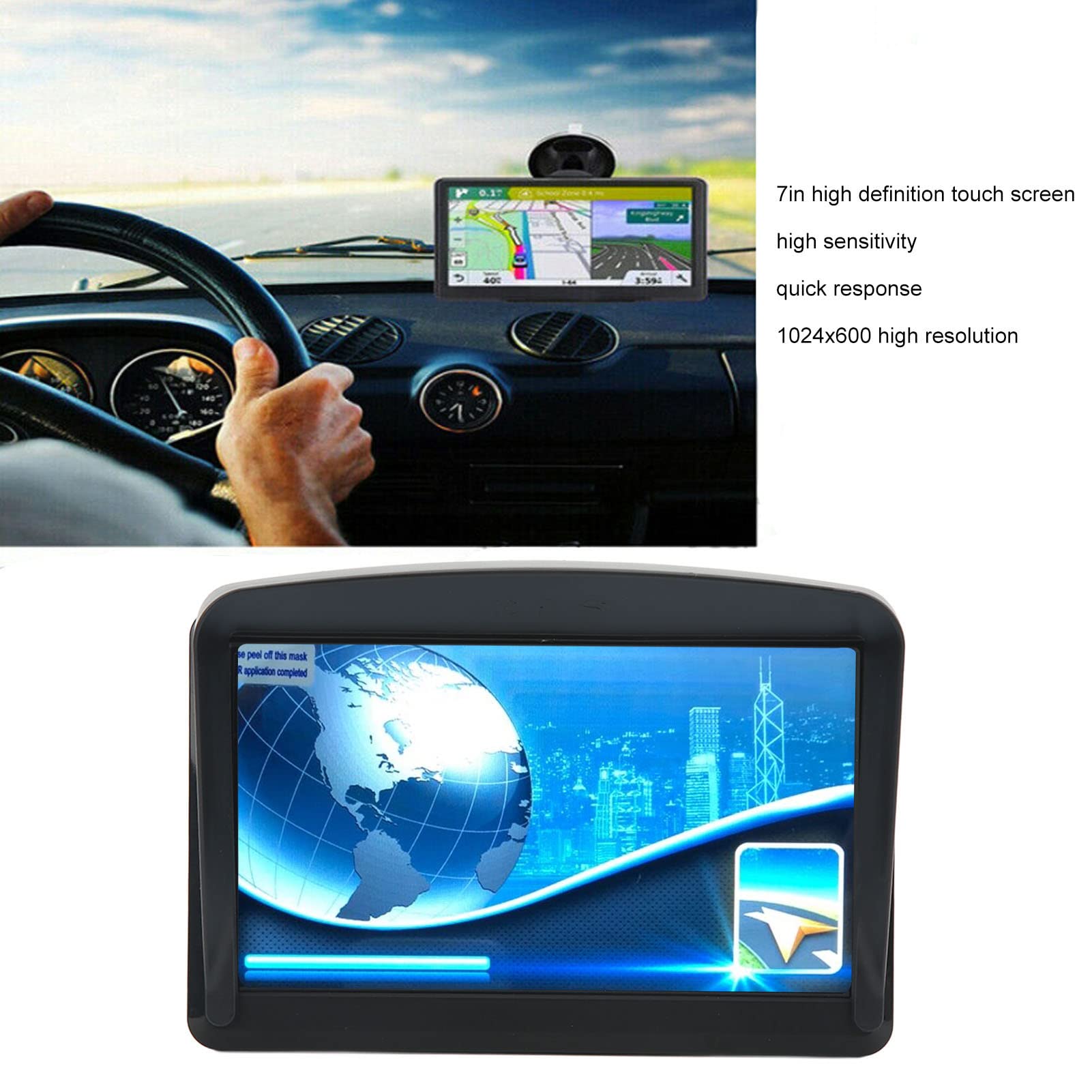 Navegador GPS para Coche Camión RV, Alta Sensibilidad para Camión