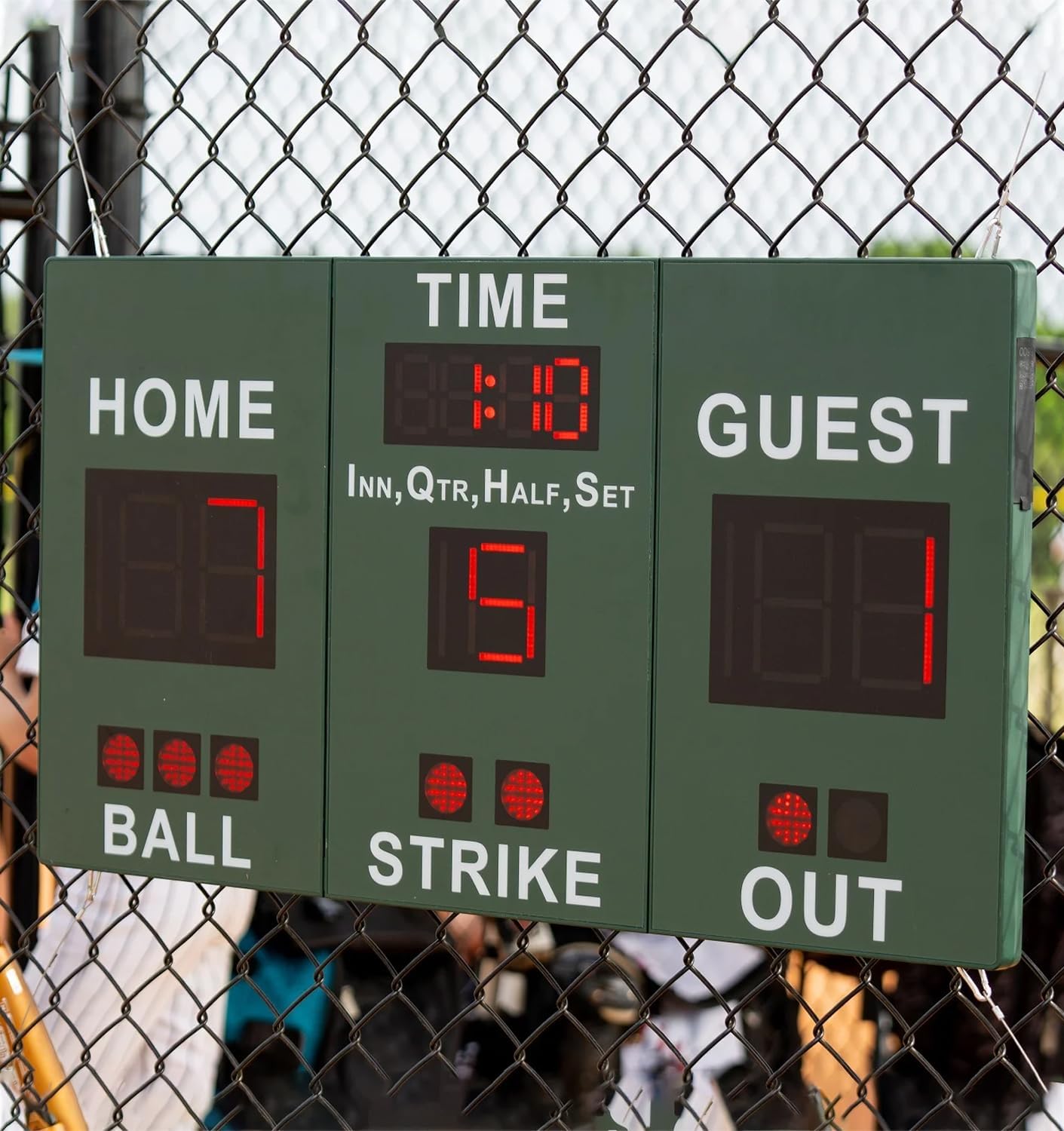 Mobile Score Portable Scoreboard Kit LED Digital Scorer Bluetooth APP Control, Positive Countdown/Stopwatch/Score Display for Baseball, Basketball, Rugby, Football, Tennis, Badminton, Table Tennis