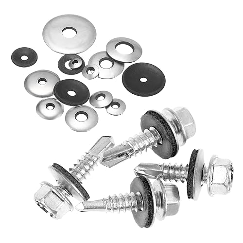 Miniatura 5 de M METERXITY Paquete de 30 arandelas de goma de sellado EPDM de acero inoxidable 304 de 12 x 1 pulgada de diámetro exterior de neopreno para