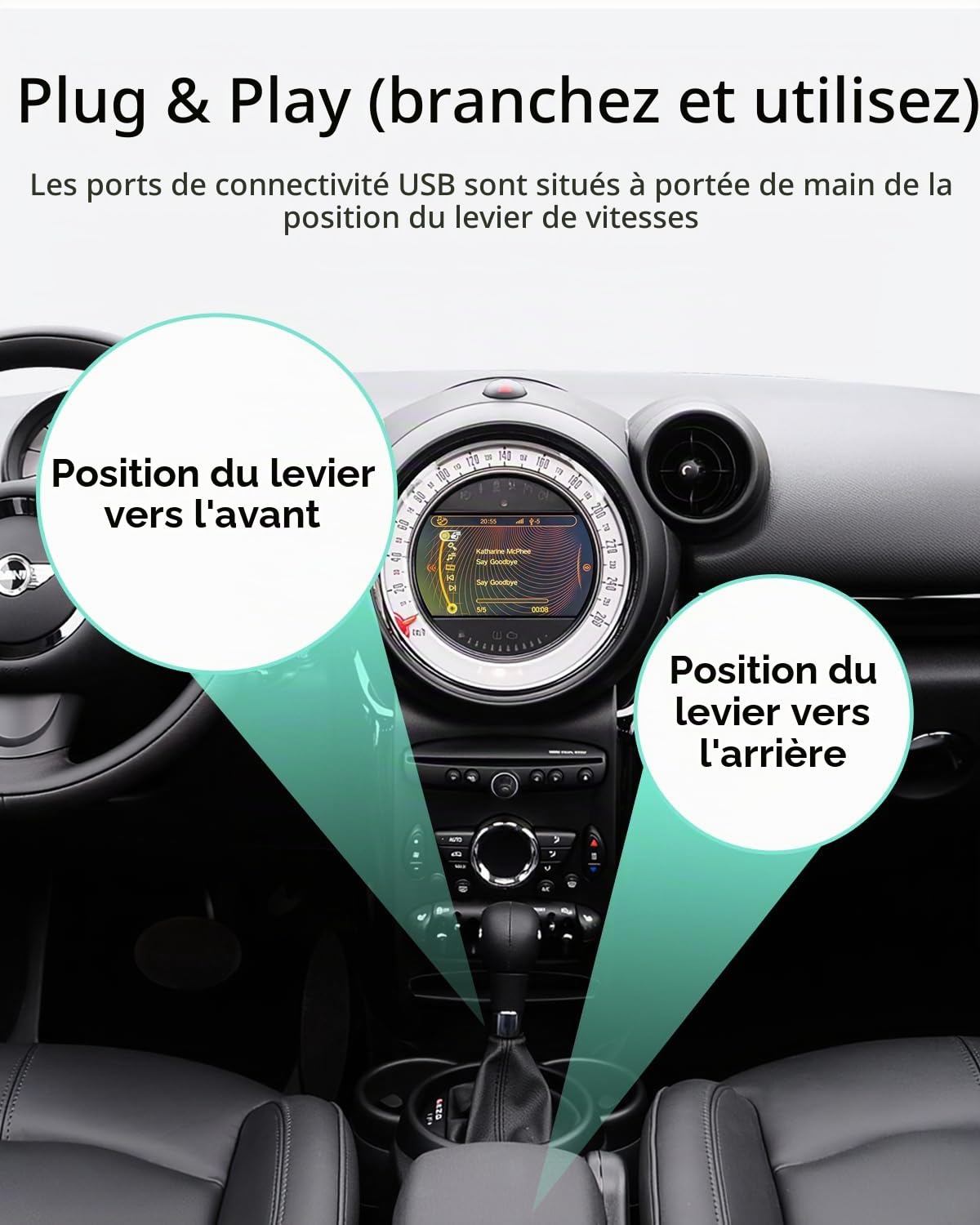 Adaptateur Bluetooth Voiture USB/AUX pour BMW Mini CIC & Boost CD