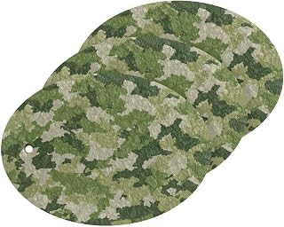 Light Green Camouflage Kitchen Sponges Cleaning Dish Sponges Non-Scratch Natural Scrubber Sponge for Kitchen Bathroom Cars, pack of 3