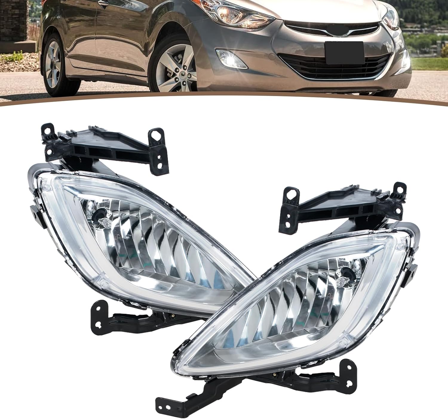 Front Bumper Fog Light For Hyundai Elantra 2011-2013 Running Driving DRL Lamp 92202-3X020 922023X020 Left