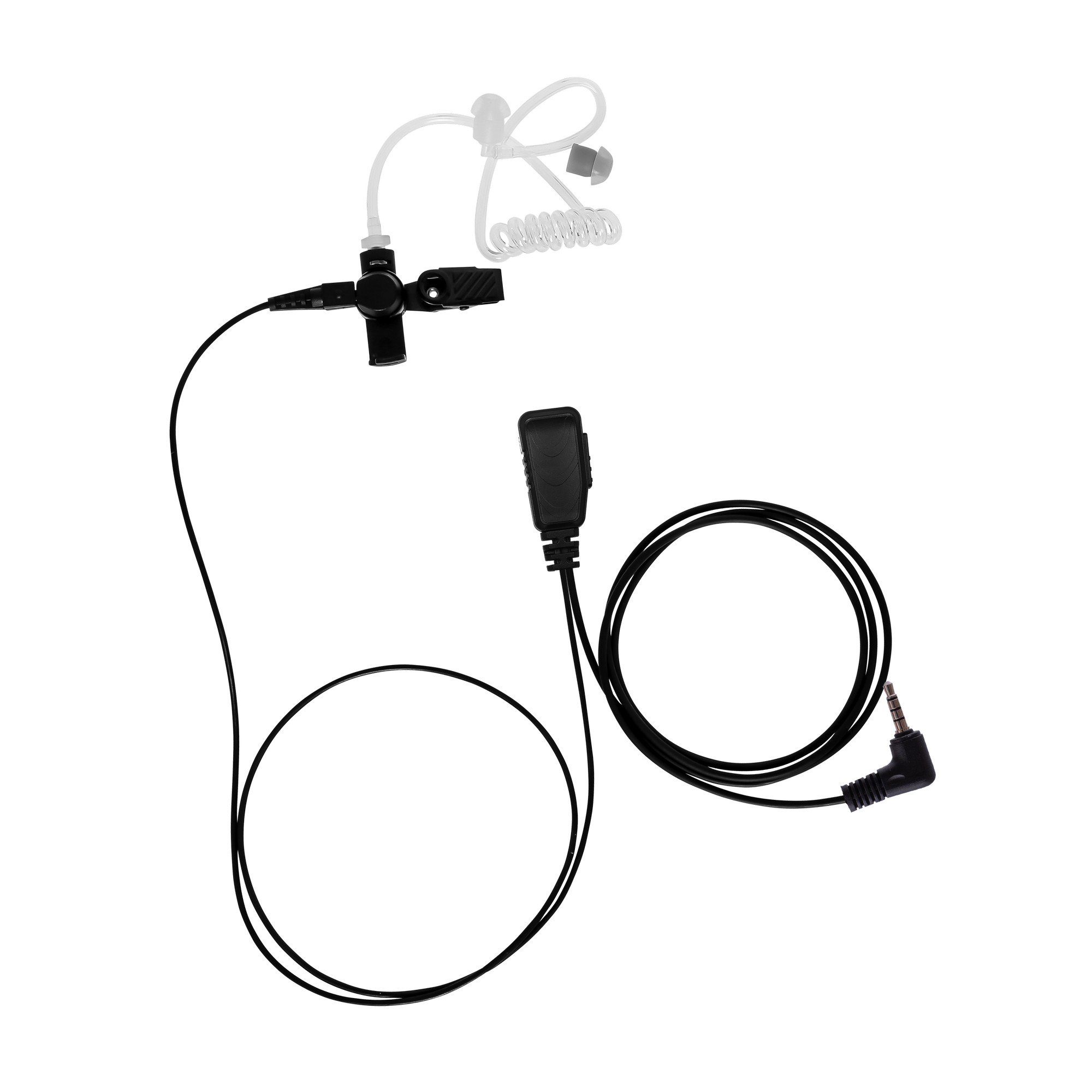 BOMMEOW BCT15-Y1 1-Wire Acoustic Clear Tube Earpiece for Vertex Yaesu VX-1R VX-5R VX-110 VX-150 FT-250R FT-60R-image-3