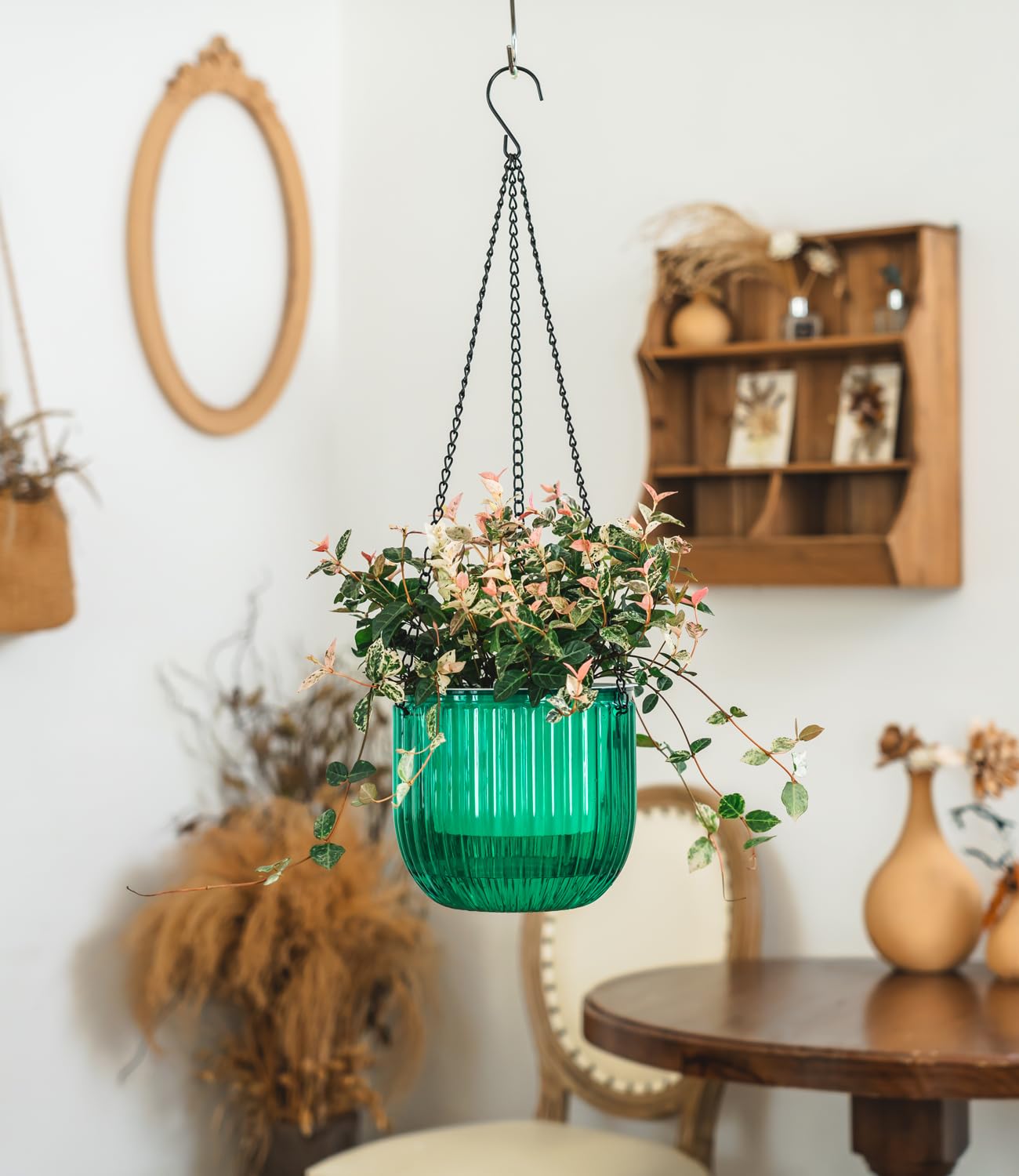 HTI-Living Blumentopf Blumenampel 2er Set Metall (Set, 2 St., 2 Blumenampeln In Verschiedenen Größen), Hängeampel Deckenhänger - Foto 2