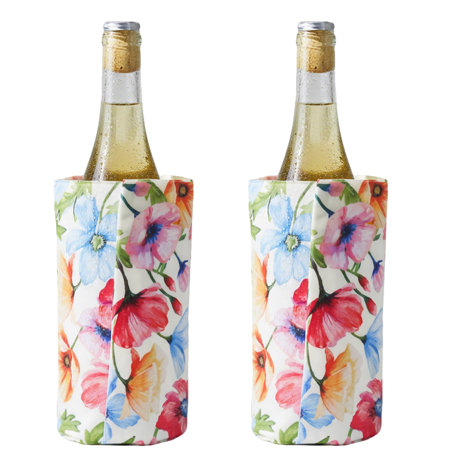Ice Wine Cooler Sleeve | Freestanding Gel Bottle Chiller for Red, White, Champagne & Sparkling Wine | Portable, Reusable | Rapid Cooling Carrier