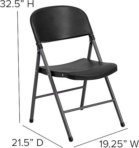 Miniatura 26 de Flash Furniture Mirra - Sillas plegables de plástico para fiestas y bodas, asientos ligeros para eventos comerciales con capacidad de peso estático