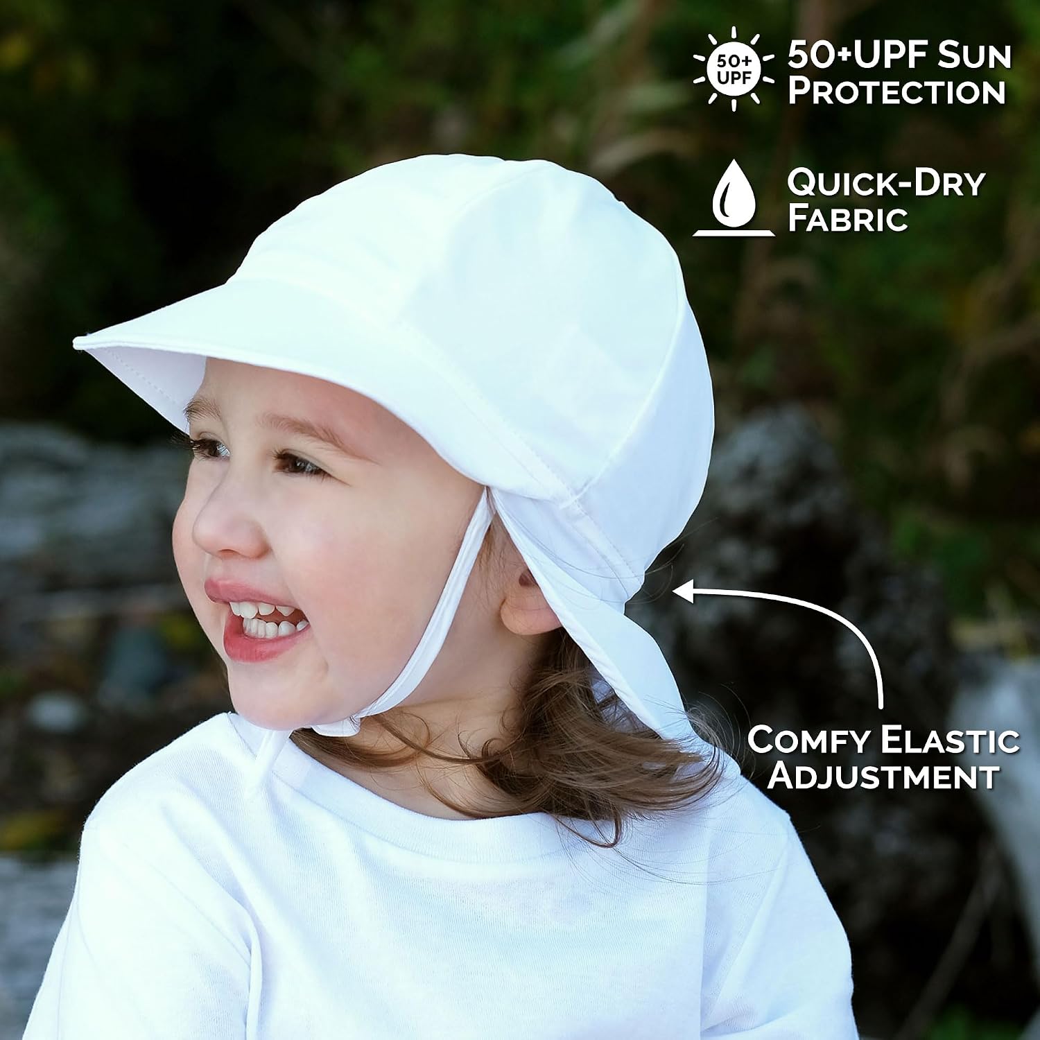 JAN & JUL Baby Sun-Hat with Neck Flap for Swimming