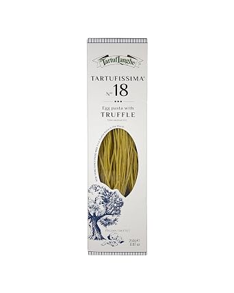 TartufLanghe Egg Tagliolini with Black Summer Truffle - Gourmet Italian Pasta for Sauces, Meats, Appetizers, and Fine Dining Dishes - 8.81 oz Pack of 1