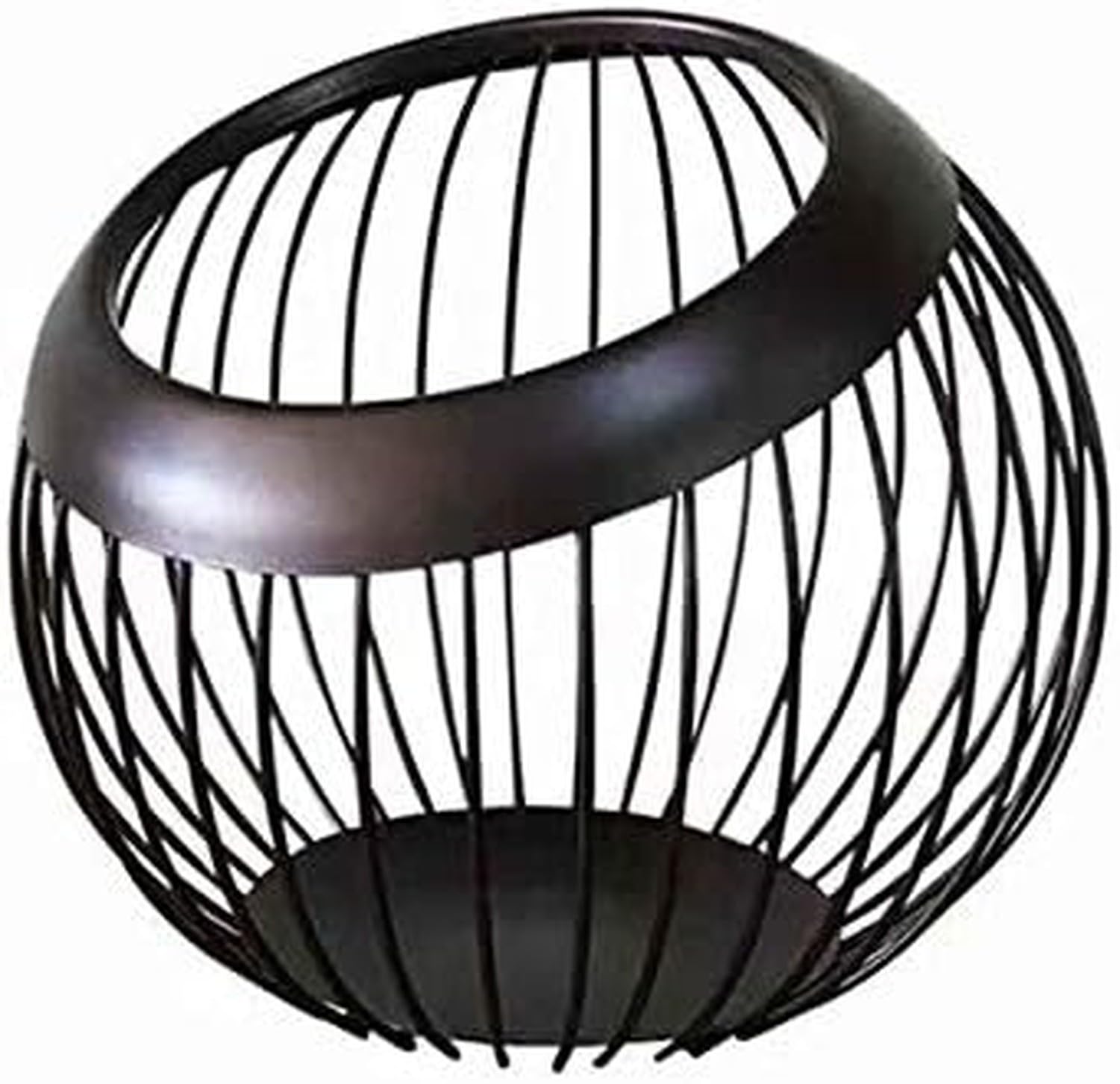 XIUNYIE Iron Wrought Fruit Bowl Black White Storage Basket for Eggs Fruits Snacks Vegetables Vegetable Holder Creative Nordic Kitchen Tray Household