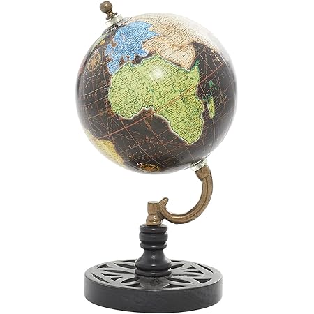 Deco 79 Wood Metal PVC Globe 5" W 9" H-94436 5" X 9 - View #4