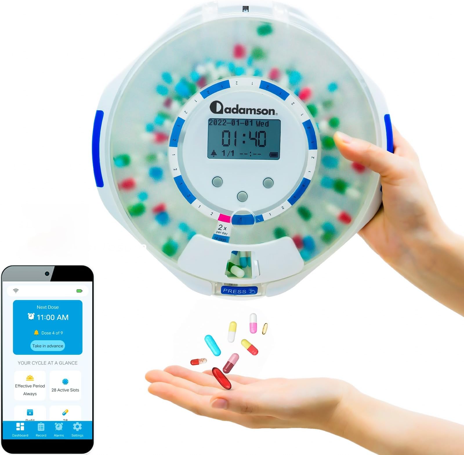 Automatic Pill Dispenser, Smart Pill Organizer for Elderly