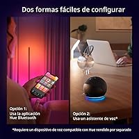 Vista 4 de Philips Hue Lámpara de pie inteligente Signe, color blanco - Luz LED de ambiente blanco y color cambiante - 1 paquete - Interior - Control