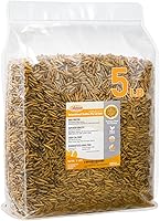 Adaman 5 LB Dried Black Soldier Fly Larvae - 85x More Calcium Than Mealworms, High Protein Treat for Chickens, Ducks, Birds & Reptiles