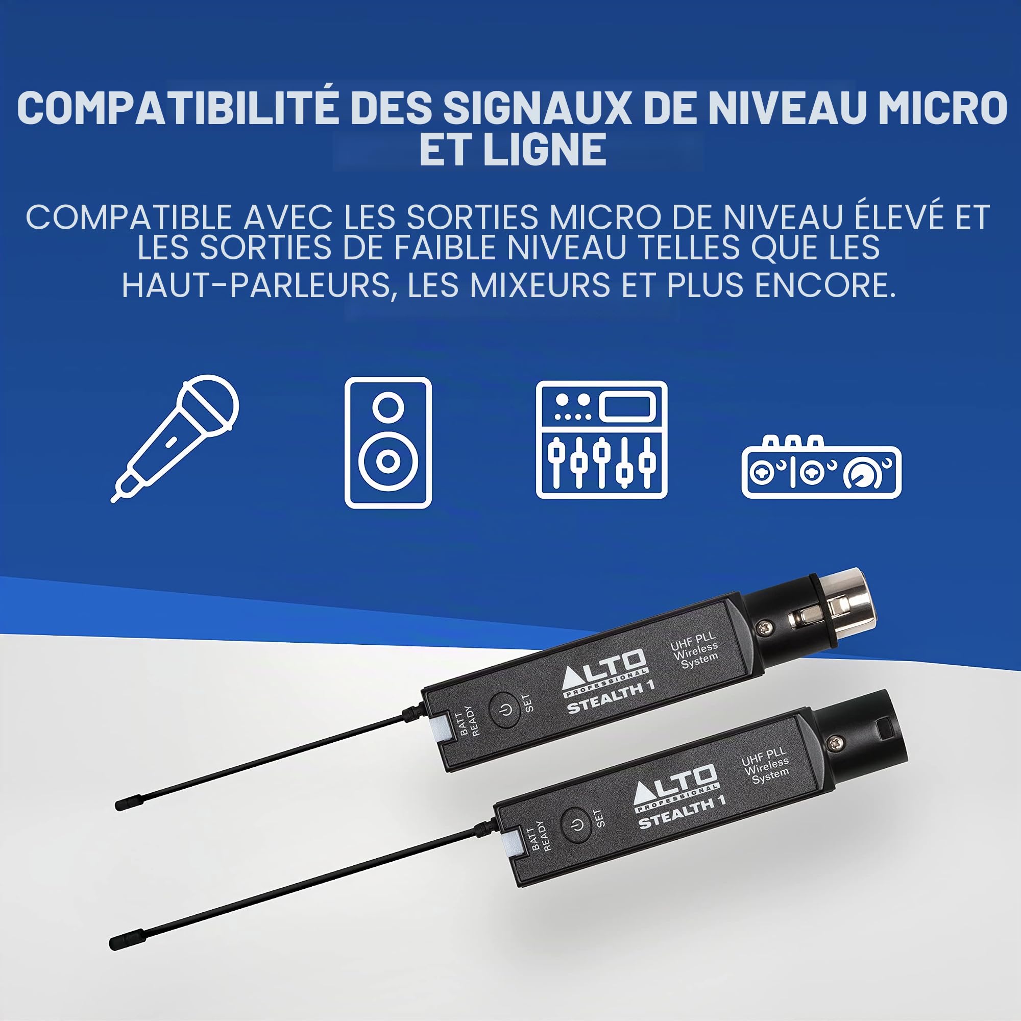 ALTO Pack Enceinte de Sonorisation Active TS415 2500W 15 Pouces avec Récepteur et Émetteur de Micro XLR pour Performances Live, Événements, Karaoké, Sonorisation, Présentations