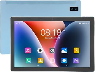 10.1 Inch Tablet 10.1, 8 Core CPU, 6GB RAM, 128GB ROM, 2.4G 5G WIFI, 4G Network, 5000mAh Battery, FHD Screen, Dual Speakers (Blue)