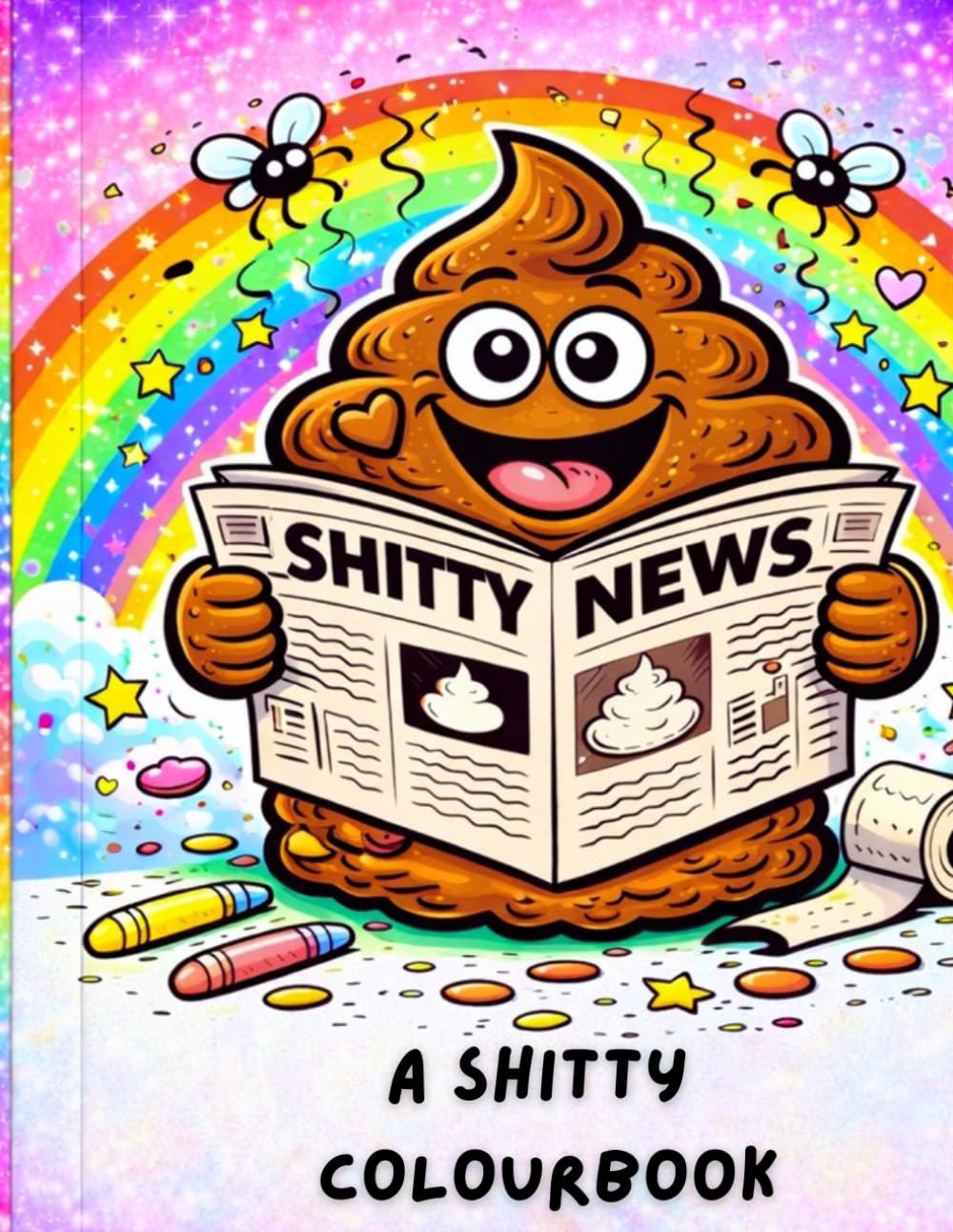 A SHITTY COLOUR BOOK: 22 Shitty Sides Of Fun: A Coloring Book for Adults And Teens Designed for Relaxation (Bold & Easy Coloring)