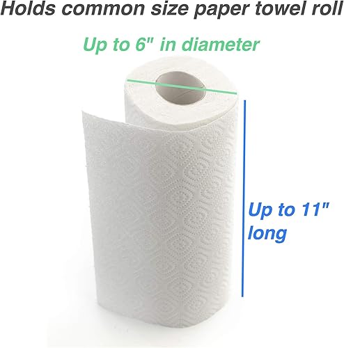 Miniatura 19 de RightArrange - Soporte para toallas de papel, 2 unidades, acero inoxidable, ganchos para cualquier tablero de clavijas, accesorio de organización