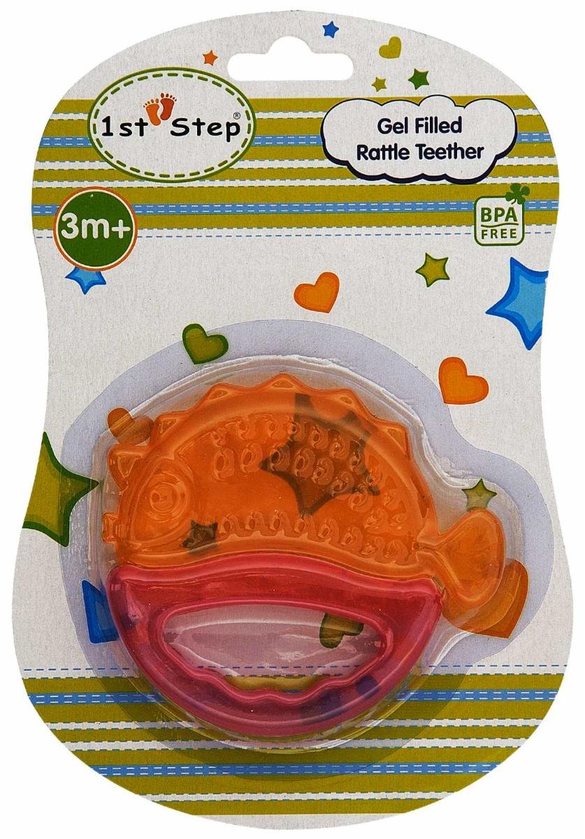 Buy Gel Filled Rattle Teethers Fish Orange Online at Low Prices in India Amazon.in