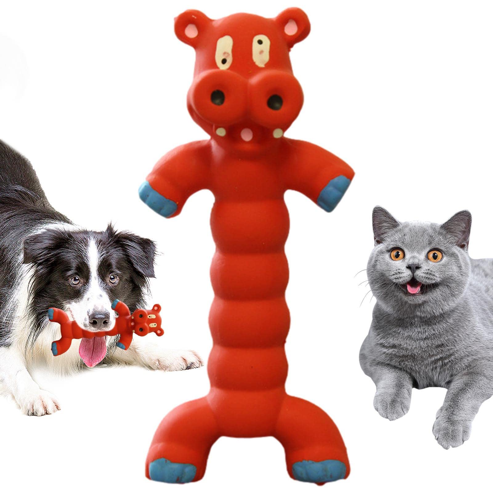 Rianpesn Dog Squeaky Toy | Dog Chew Toy Grunting Sound,Latex Grunting Dog Toy Relief for Dog Puppy Chew Toys, Cute Rubber Sound Grunting Squeak Latex Pet Chew Toys