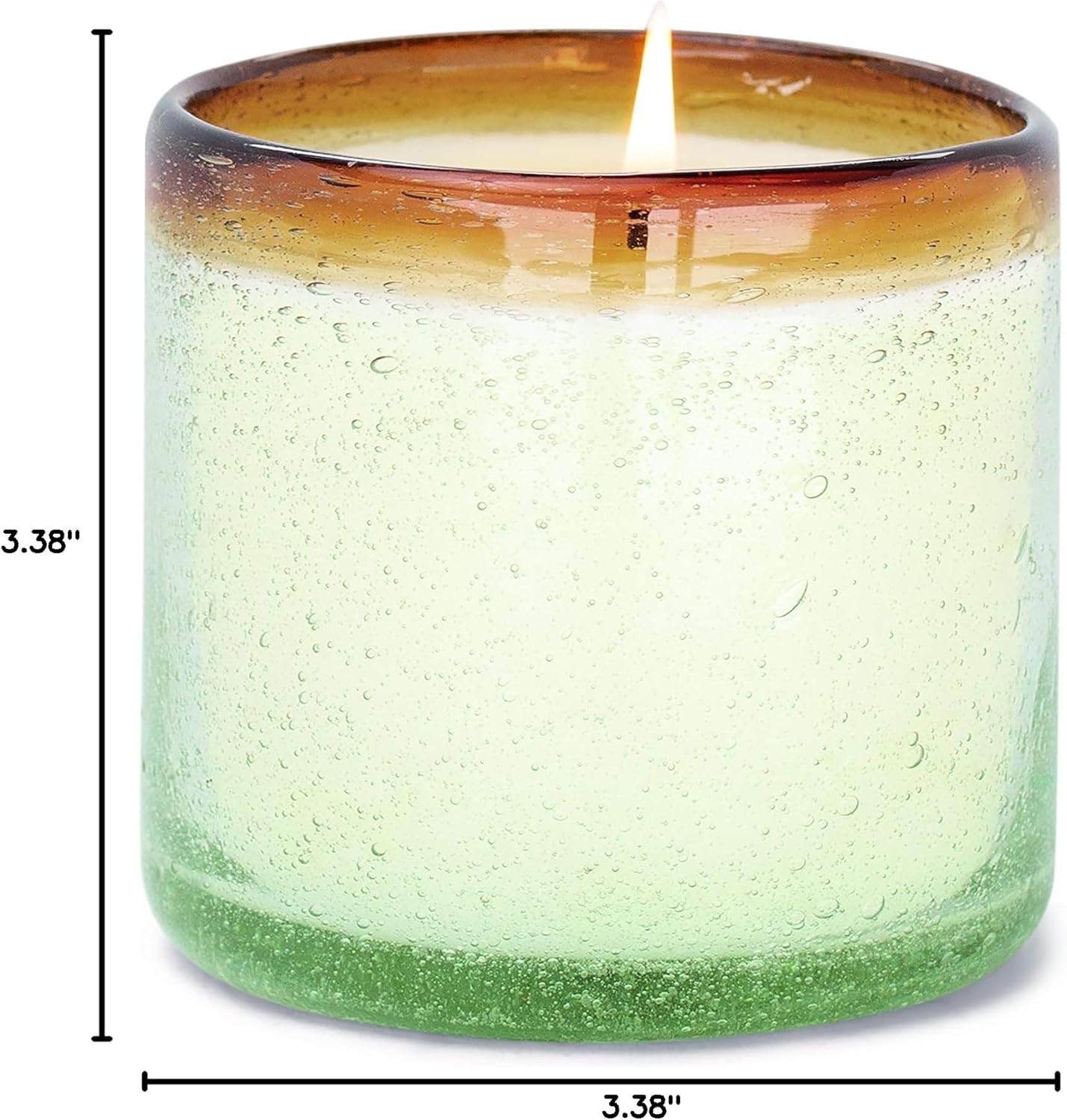 Paddywax La Playa, Orange Blossom Scented Candle in Reusable Hand-Blown Bubble Glass, Soy Wax Candle with Approx. 40 Hour Burn Time, Decorative Gift Candle for Home, Orange Blossom, 9 oz - Image 7